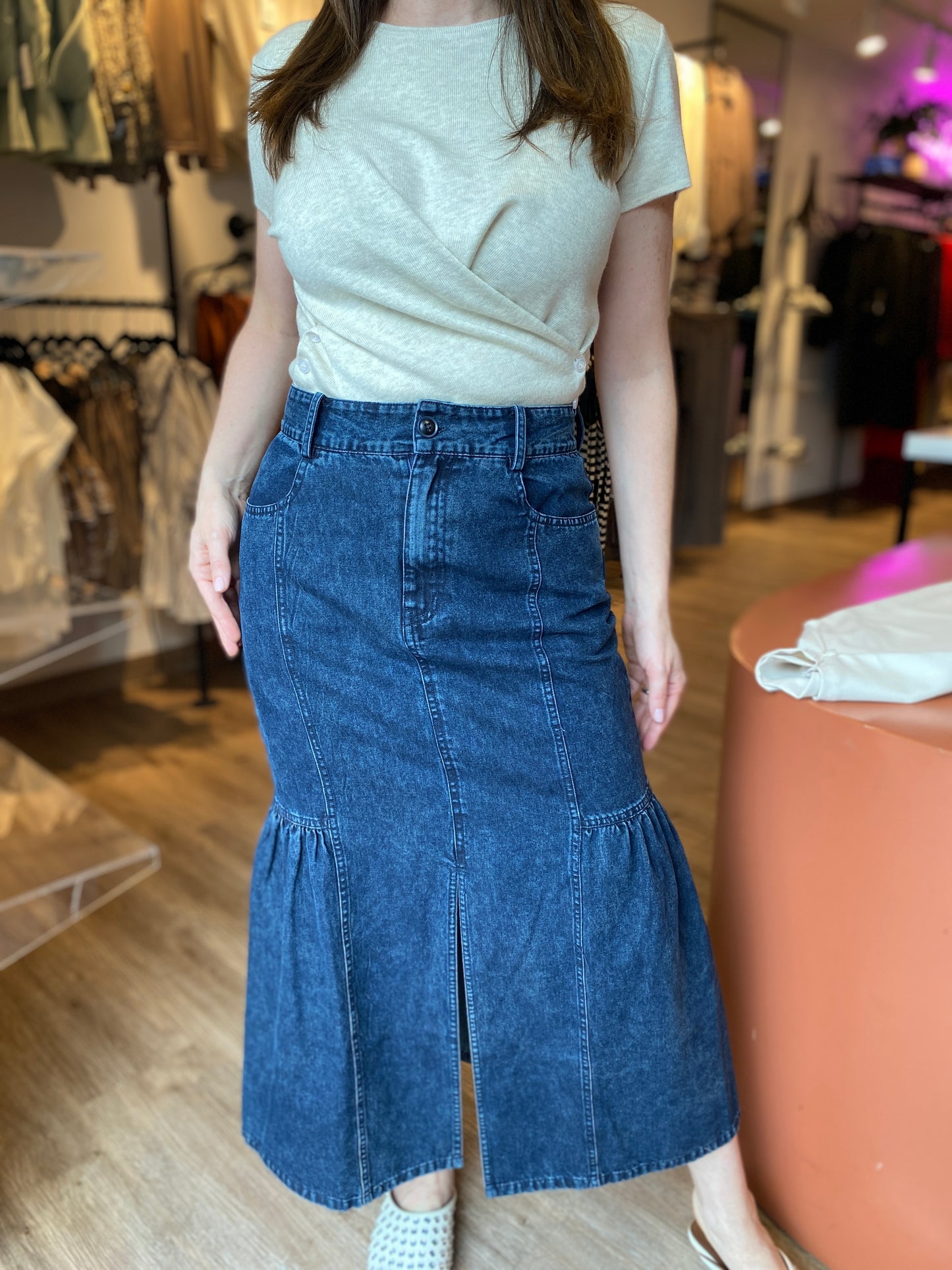ANDREINA DENIM SKIRT