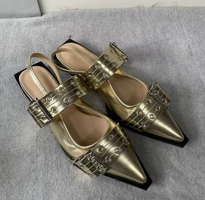 LUXURY DOUBLE BUCKLE SHOES