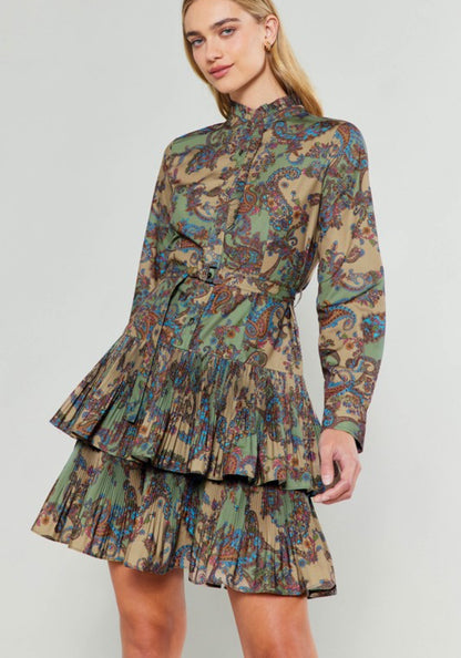 PAISLEY SEVENTIES DRESS