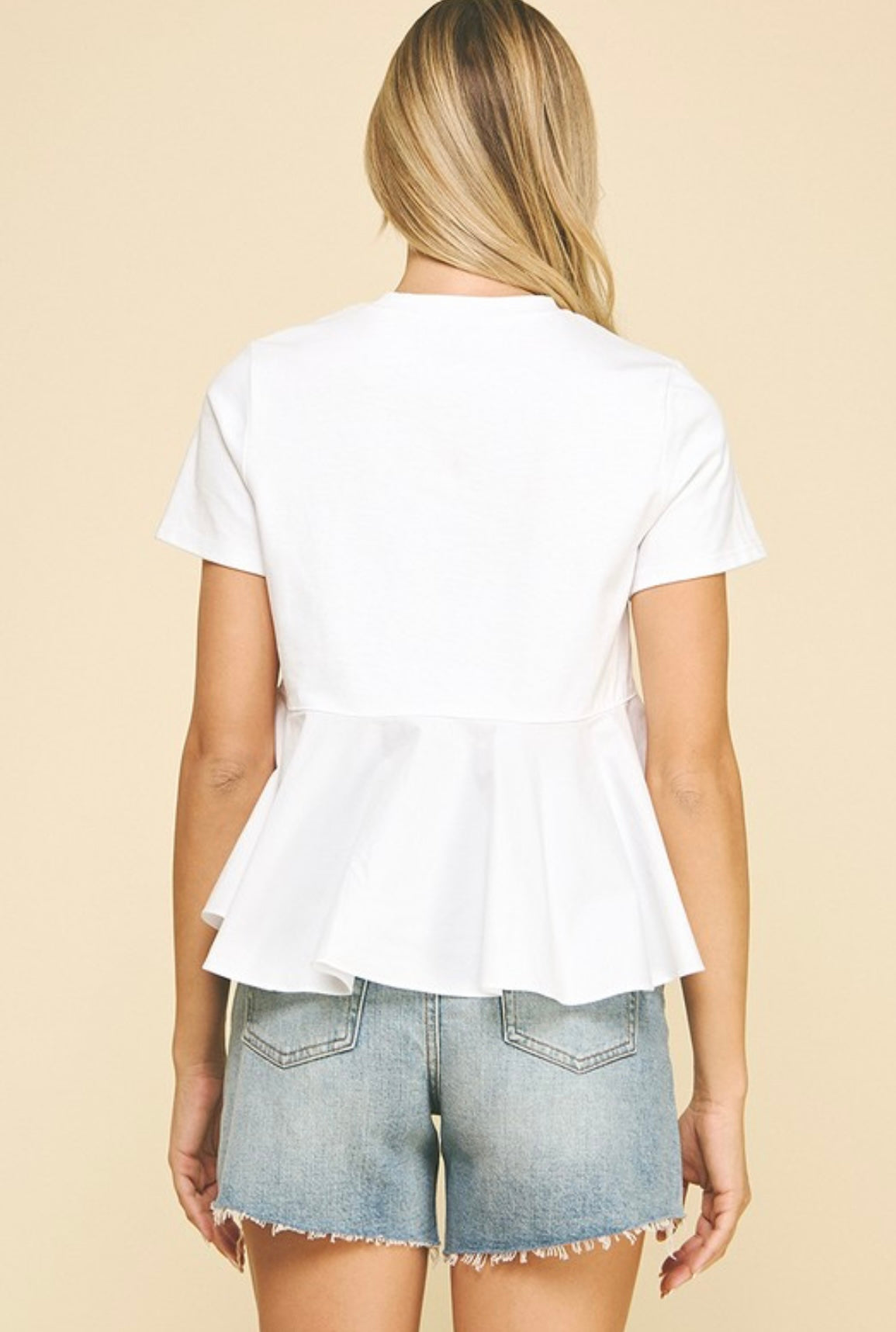 SHIRRING BLOUSE TOP