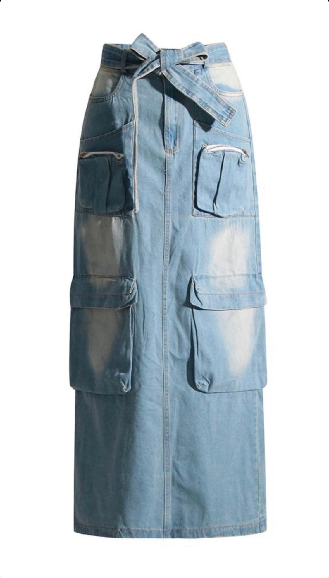 CARGO JEAN SKIRT