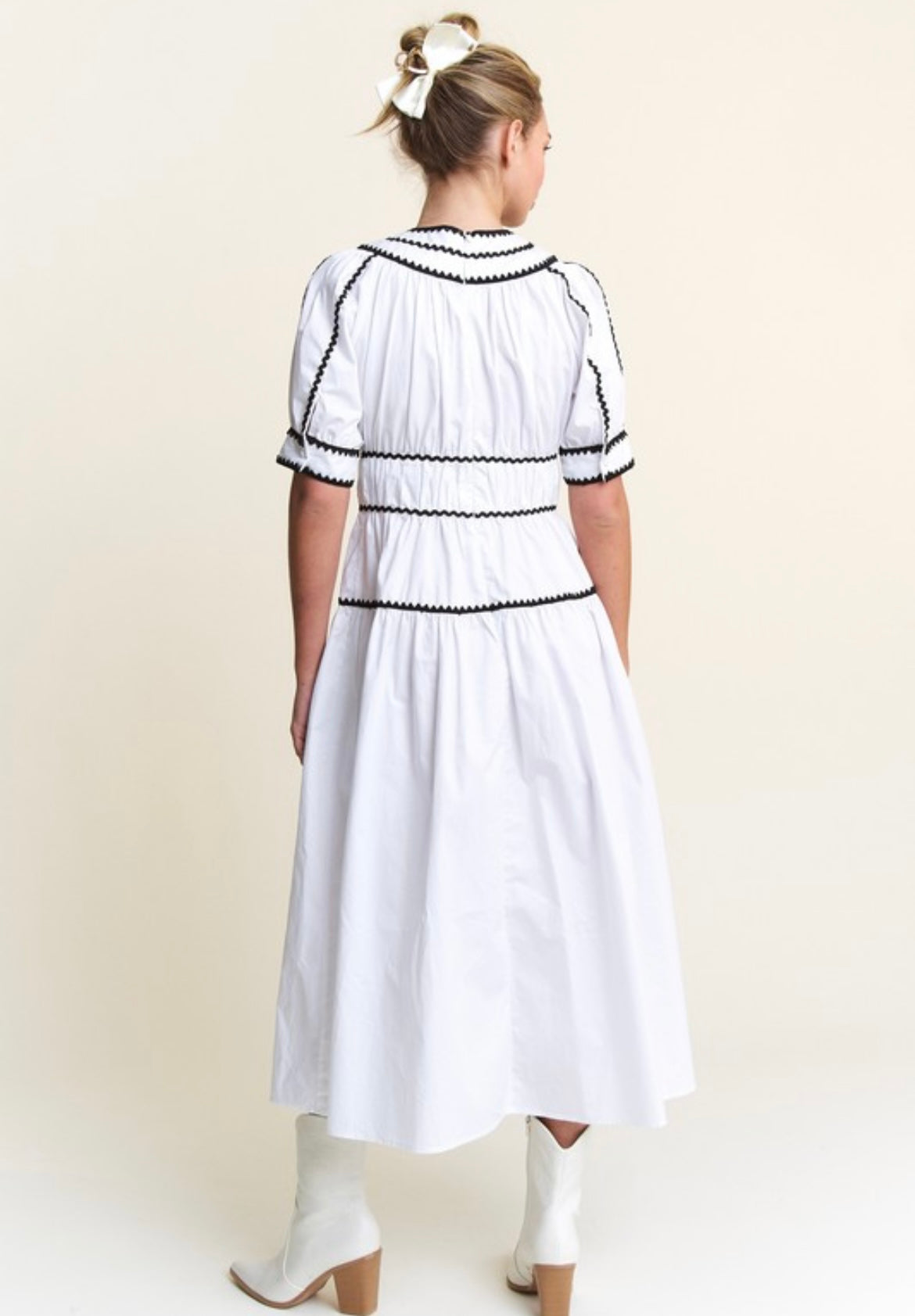 RIC RAC WHITE DRESS