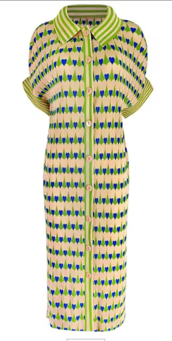 RIBBED HEART DRESS