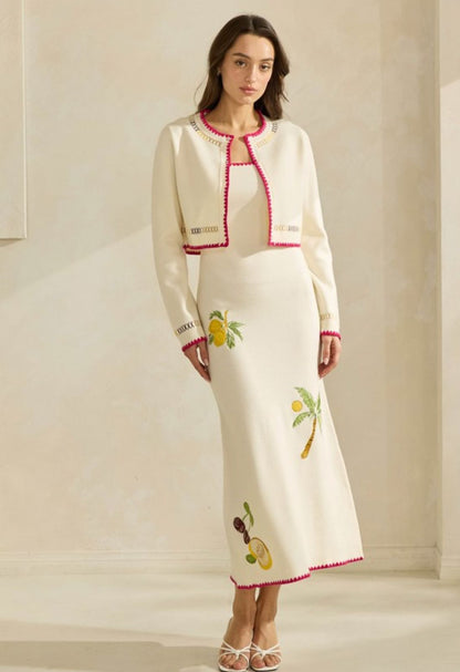 CARDIGAN SWEATER DRESS SET