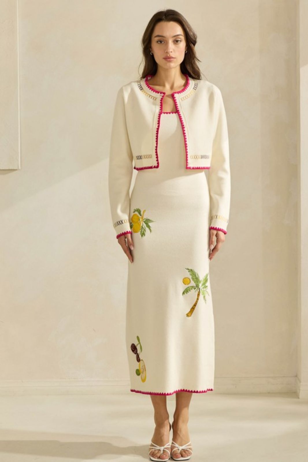 CARDIGAN SWEATER DRESS SET