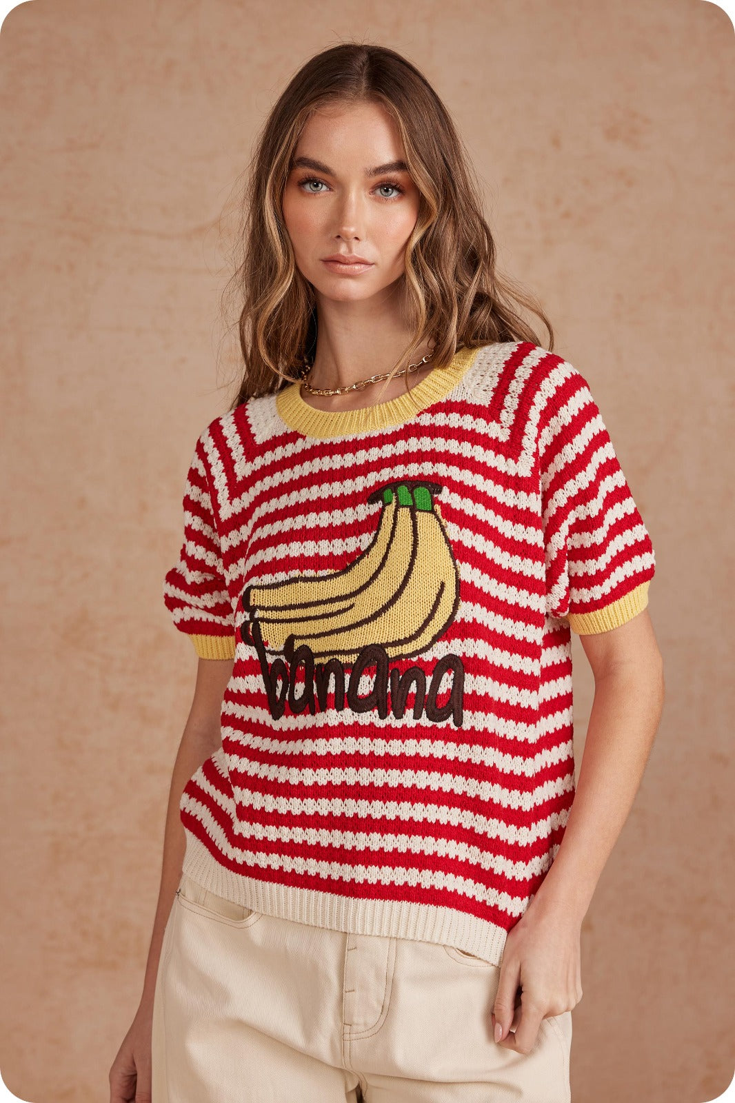 BANANA CROCHET TOP