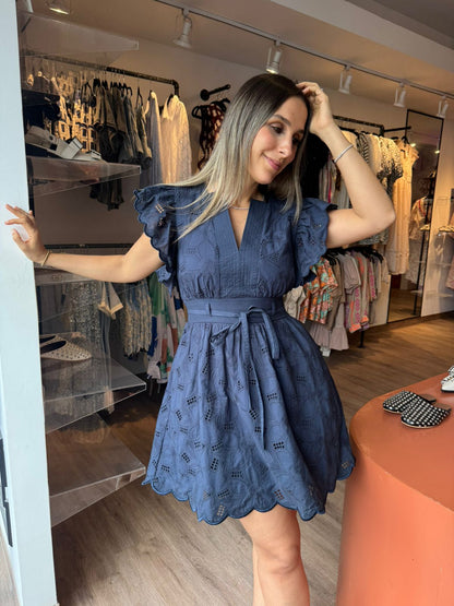 ALAMARA EYELET DRESS
