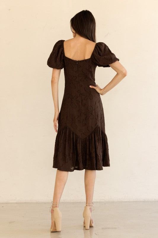 CAOBA RUFFLED DRESS